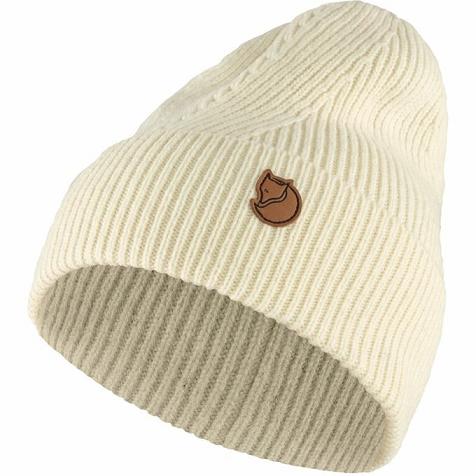 Fjällräven Women Directional Rib Beanies White PH248000 Philippines